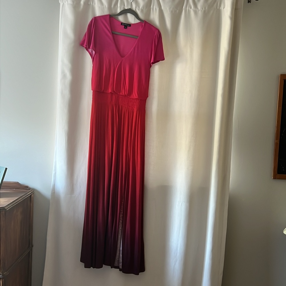 I.N.C. International Concepts Maxi Pink Ombré Dress.